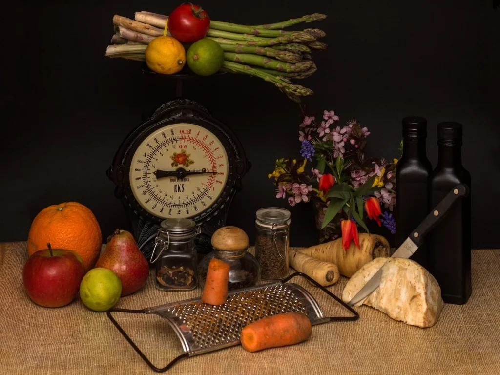 Pesagem de alimentos