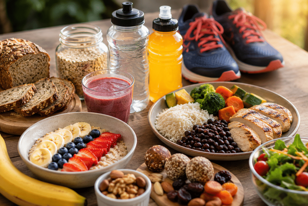 alimentação para corredores