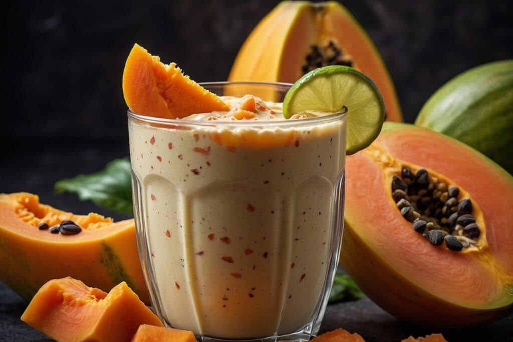 receita de vitamina de mamão