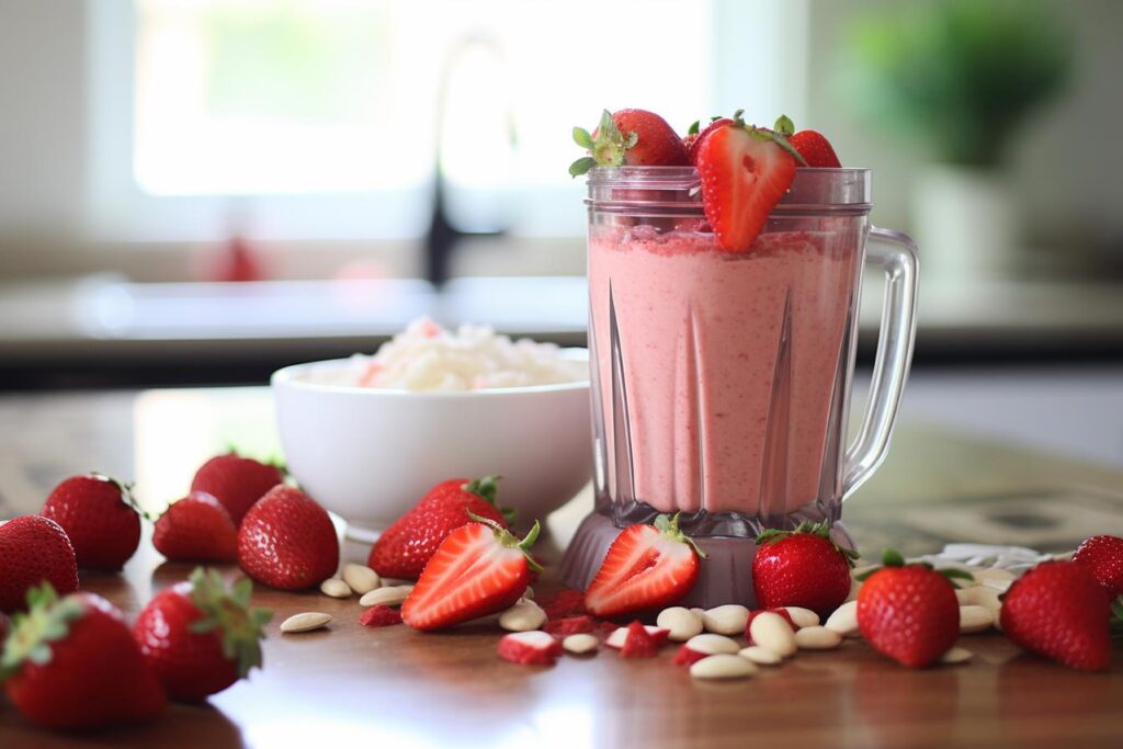 receita de vitamina de morango